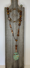 Load image into Gallery viewer, Turquoise Agate Mixed Lariat Necklace