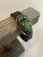 Load image into Gallery viewer, Three Times Turquoise Leather Cuff
