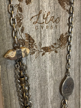 Load image into Gallery viewer, Layered Vintage Chain Drape Cross Necklace

