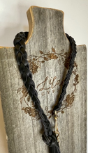 Load image into Gallery viewer, Braided Leather Double Wrap Bracelet With Fringe
