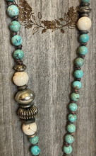 Load image into Gallery viewer, Turquoise &amp; Shell Necklace

