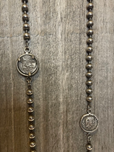Load image into Gallery viewer, Long Layering Coin Ball Chain Necklace
