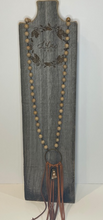 Load image into Gallery viewer, Riverstone Beaded Boho Fringe Necklace

