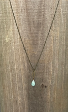 Load image into Gallery viewer, Amazonite Dainty Marquis Necklace
