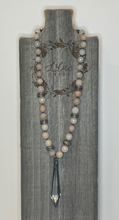 Load image into Gallery viewer, Pink Aventurine &amp; Crystal Pendant Necklace

