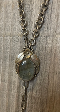 Load image into Gallery viewer, Labradorite &amp; Crystal Drop Necklace
