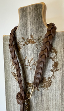 Load image into Gallery viewer, Braided Leather Wrap Bracelet with Fringe

