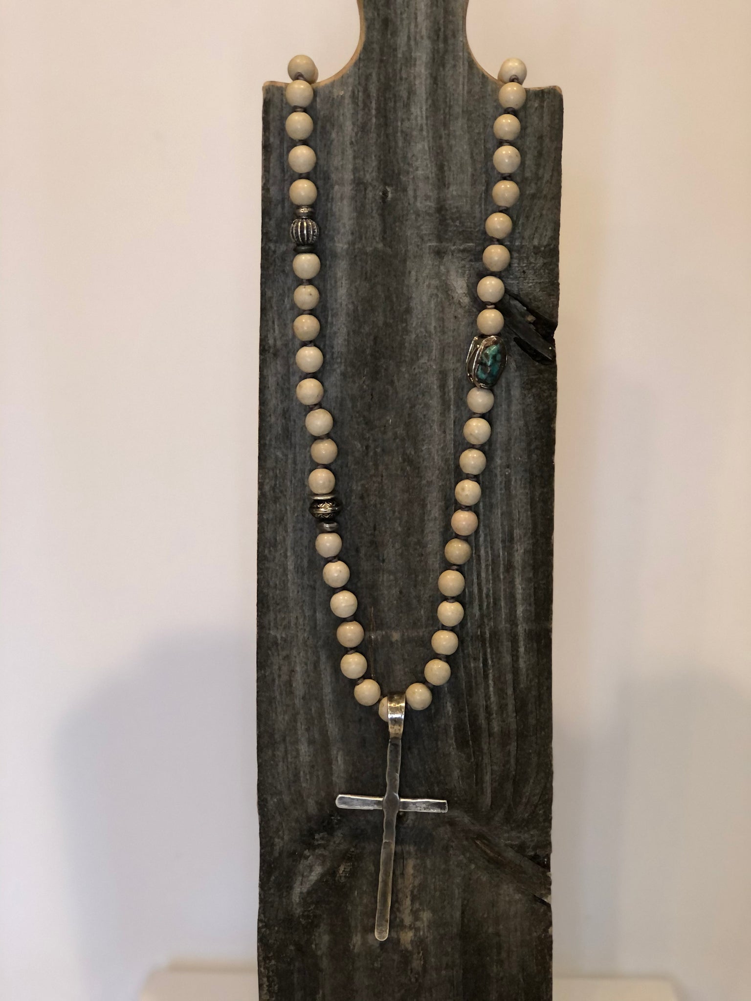 cherlife   pebble beads long necklace
