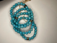 Load image into Gallery viewer, Turquoise Magnesite Beaded Stretch Bracelet
