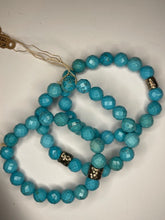 Load image into Gallery viewer, Turquoise Magnesite Beaded Stretch Bracelet
