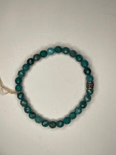 Load image into Gallery viewer, Blue/Green Turquoise Magnesite Beaded Stretch Bracelet
