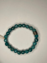 Load image into Gallery viewer, Blue/Green Turquoise Magnesite Beaded Stretch Bracelet
