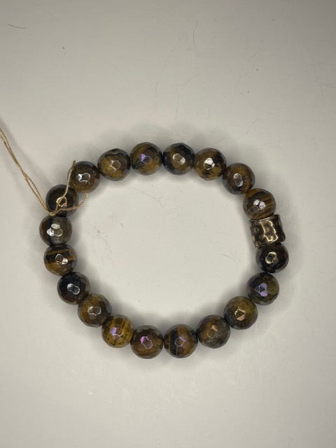 Mystic Tiger Eye Beaded Stretch Bracelet
