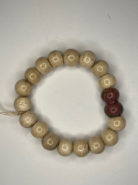 Bone Mix Beaded Stretch Bracelet