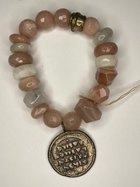 Sunstone Mix Beaded Stretch Bracelet