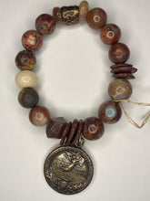 Load image into Gallery viewer, Jasper &amp; Sunstone Mix Beaded Stretch Bracelet
