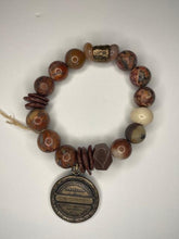 Load image into Gallery viewer, Jasper &amp; Sunstone Mix Beaded Stretch Bracelet
