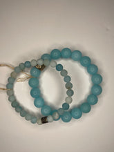Load image into Gallery viewer, Aqua Jade Beaded Stretch Bracelet
