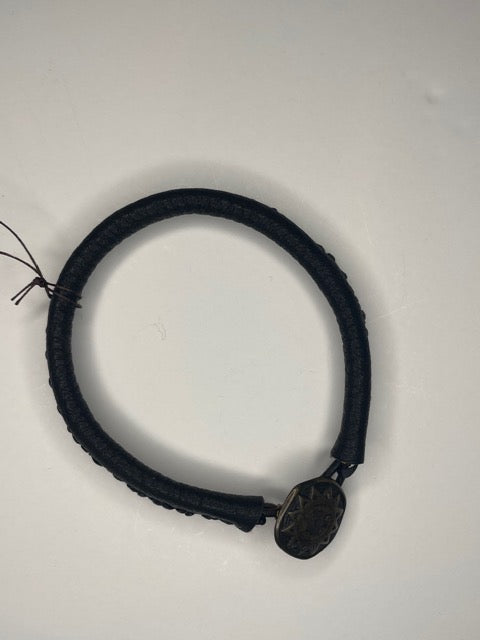 Black Leather Bracelet