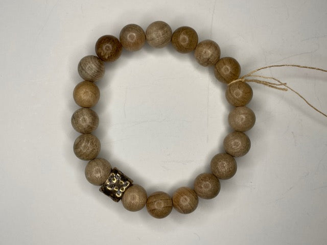 Wood Bead Stretch Bracelet