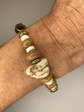Load image into Gallery viewer, Riverstone &amp; Leather Bracelet
