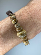 Load image into Gallery viewer, Picture Jasper &amp; Leather Bracelet

