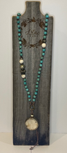 Load image into Gallery viewer, Turquoise &amp; Shell Necklace
