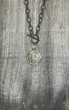Load image into Gallery viewer, Bronze Chain Medallion Necklace

