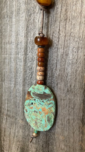 Load image into Gallery viewer, Turquoise Agate Mixed Lariat Necklace
