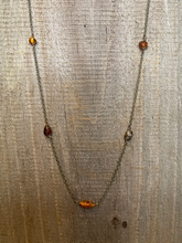 Load image into Gallery viewer, Baltic Amber Dotted Chain Necklace
